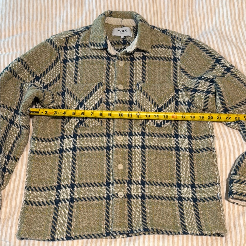 Wax London Olive Knit Overshirt